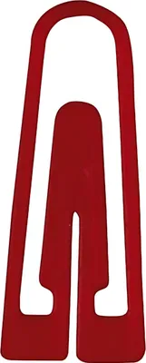 Produktbild von Alco Briefklammer Plastik 26mm rot 100 Stück