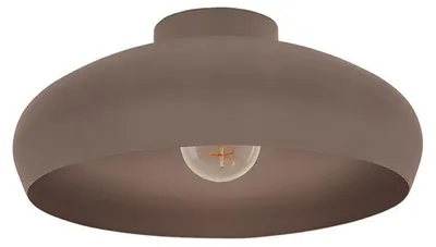 Immagine prodotto di Plafoniera Contemporanea Mogano 1 Luce Acciaio Marrone