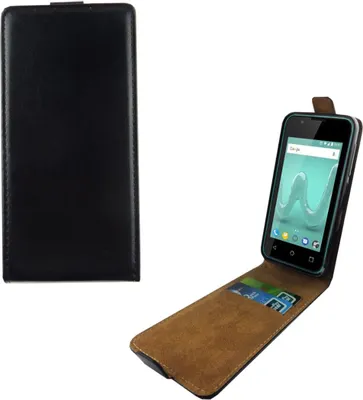 Produktbild von Handyhülle Tasche Flip für Wiko Sunny 2 Schwarz