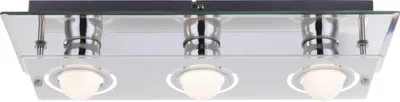 Produktbild von Globo Wandleuchte Wl Chrom, 3Xe27 Led 48971-3