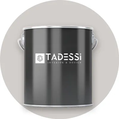 Produktbild von TADESSI Wandfarbe Grau - Nebelgrau - abwaschbare Innenfarbe matt - Dispersionsfarbe - Geruchsarm und Lösemittelfrei - 5 Liter Gebinde