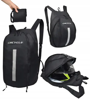 Produktbild von DKM Kompakter faltbarer Rucksack für Motorradhelm