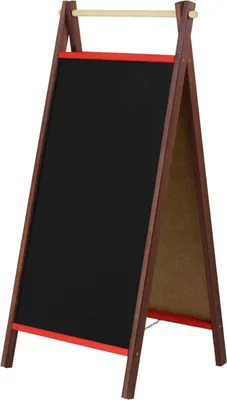 Produktbild von Kundenstopper P 110cm Holz Tafel Aufsteller Werbetafel Holztafel Werbung Kreide Kindertafel Werbeaufsteller