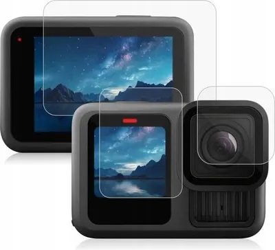 Zdjęcie produktu dla Osłona Ochronna Szkło Hartowane na Obiektyw 2x Ekran do GoPro HERO 13 Black / PU954T
