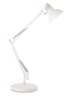Obrázok produktu pre Stolná moderná kancelárska lampa Wally Metal White And Copper 1 Light E27
