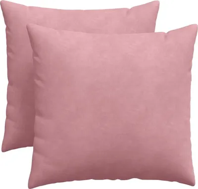 Immagine prodotto di Cuscini per divano vidaXL, 2 pezzi, rosa, 50 x 50 cm, tessuto di velluto a coste