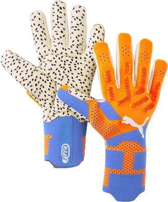 Produktbild von PUMA Herren Future Ultimate Negative Cut Fußball Torwarthandschuhe 11Ultra Orange Blue Glimmer