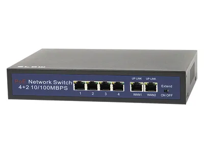 Zdjęcie produktu dla Blow Switch 4 PoE 100Mbps 60W BL-SW6-4P