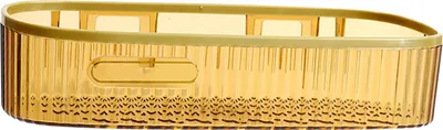 Image de Support de rangement mural Support de douche sans perforations Support de rangement sans perçage pour la salle de bain Support de rangement pour la maison Long Strip ? Ambre