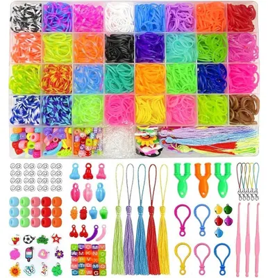 Immagine prodotto di Nestling 2500+ set di nastri per braccialetti per bambini fai da te