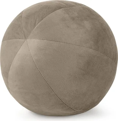 Image de Coussin décoratif GAJA 4 beige foncé 24 Rond beige foncé Coussin décoratif rond