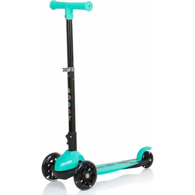 Produktbild von Chipolino Kinderroller Robby 3 LED-Räder Lenker höhenverstellbar klappbar Bremse türkis