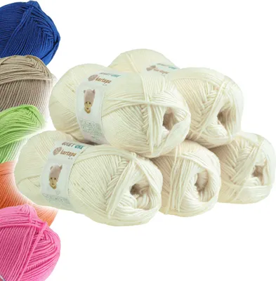 Produktbild von 5 x 100g Strickgarn Kartopu BABY ONE Antipilling Babywolle Babygarn, Farbwahl