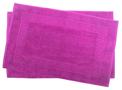 Produktbild von 2 er Set Julie Julsen® Badvorleger Duschvorleger Spirale Pink,50 x 80 cm