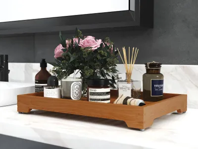Produktbild von Destiny Tablett groß SPA & LIVING 46x33x6 cm Teak