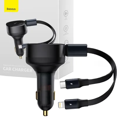 Produktbild von Baseus Enjoyment, Auto, Zigarettenanzünder, 12 V, 0,75 m, Schwarz