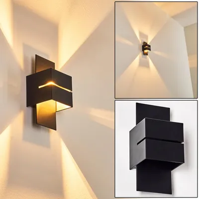 Produktbild von Reppia »Reppia« Wandlampe aus Metall in Schwarz mit Schlitz