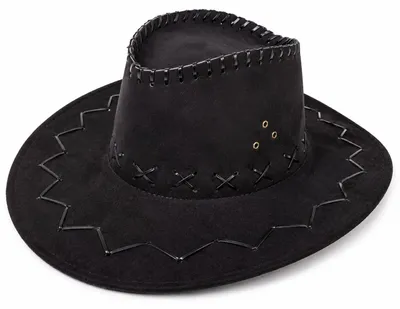Produktbild von Kinder Cowboyhut mit Ziernähten | Schwarz | Western Hut