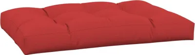 Image de Coussin de palette rouge 120x80x12 cm tissu