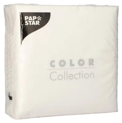 Zdjęcie produktu dla Papstar Prägeservietten weiß 33 cm x 33 cm 1 lagig 100 Stück