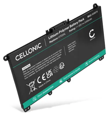 Produktbild von CELLONIC 1x Akku für Notebook Kompatibel mit HP Pavilion 17-BY, Pavilion 15-CR, Pavilion 15-CW, HT03XL - (3400mAh, 11.55V)