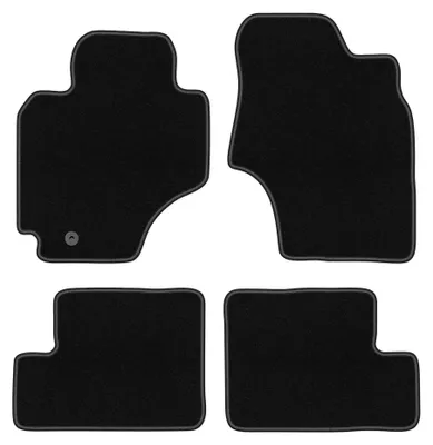 Produktbild von Velours-Fußmatten für Toyota RAV4 II 2000-2003 (Suv 5-drzwiowy) – 4-tlg, Schwarz, passgenau – Wielganizator BASIC
