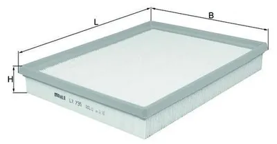 Obrázok produktu pre Vzduchový filter KNECHT LX 735