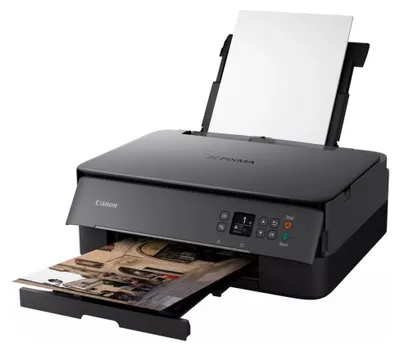 Produktbild von Canon PIXMA TS5350i 3-in-1 WLAN-Farb-Multifunktionssystem, Schwarz, Tintenstrahl, Farbdruck, 4800 x 1200 DPI, Farbkopieren, A4, Schwarz