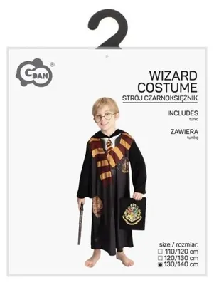 Image de Costume d'enfant, magicien, taille 130/140 cm - Godan