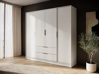 Obrázek produktu pro Čtyřdvéřová šatní skříň 206 cm COSIMA - kašmírová