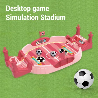 Produktbild von Tischspiel für zwei Spieler, Fingerfußballtisch, interaktives Fußball-Puzzlespielzeug für Eltern und Kinder für Jungen, Rosa