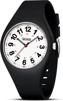 Obrázek produktu pro Hodinky Watch for pro muže – analogové quartzové hodinky, vodotěsné do 30 m, se silikonovými řemínky, vojenské náramkové hodinky pro muže