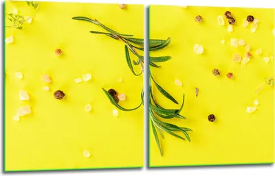 Produktbild von Herdabdeckplatten 2x40x52 Glaskeramikkochfeld 2-Teilig Glas Spritzschutz Gelb
