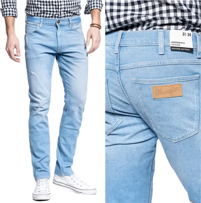 Immagine prodotto di WRANGLER, Jeanshosen per bambini, slim fit, LARSTON, W31 L34, Blau, Jeans, baggyjeans, buggy