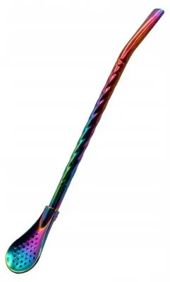 Zdjęcie produktu dla Bombilla Rosario Rainbow do yerba mate 19cm - Teńczowa
