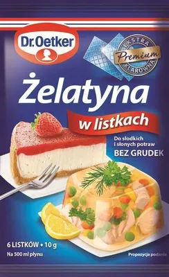 Obrázek produktu pro Dr. Oetker Želatina v plátcích 10 g