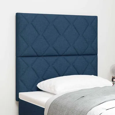 Image de Tête de lit LED Bleu 100 cm tissu