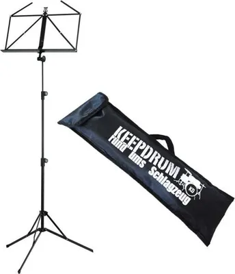 Produktbild von K&M 100-5 Notenständer Schwarz mit Tasche