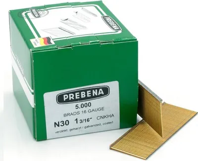 Produktbild von Stauchkopfnägel 30mm verzinkt Nägel Prebena N Paslode F16 Makita DBN600Z Haubold SKN16 BR-04 5,0M
