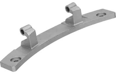 Deurscharnier für Wäschetrockner, 172x40x32 mm, Metall, silber