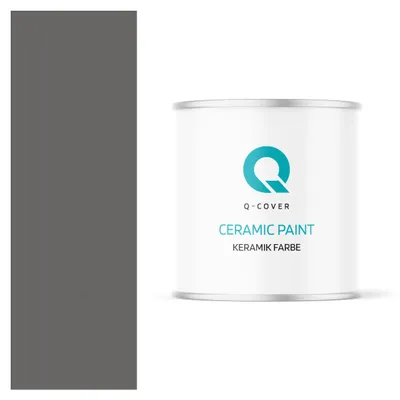 Produktbild von Keramik Wandfarbe Graphit 2L | Innenfarbe Matt Klasse 1 | Abwaschbar & Scheuerfest | Für Küche & Decke
