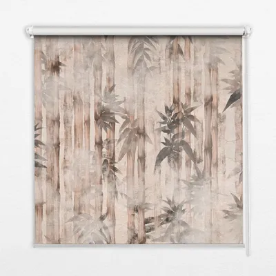 Produktbild von Seitenzug-Rollo Fensterrollo Jalousie - Lichtdurchlässig Springrollos - 80x240 cm - Blätter
