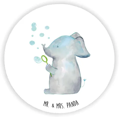 Produktbild von Mr. & Mrs. Panda magnet Elefant Seifenblasen - Weiß - Geschenk, mit motiv, Heimat, Kühlschrankmagnet, Liebesspruch, Lustige Sprüche, für fotos, Elefanten, Liebe