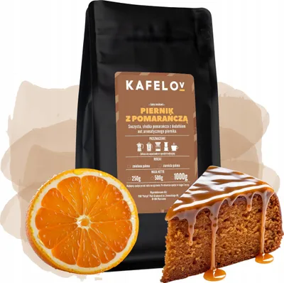 Produktbild von KAFELOV | Kaffeebohnen Lebkuchen mit Orange- 250g - Aromatischer Genuss - 100% Arabica