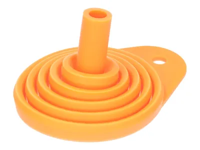 Obrázok produktu pre Silikónový lievik, skladací, oranžový