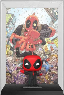 Produktbild von Marvel POP! Comic Cover Vinyl Figur Deadpool (2025) #1 Deadpool in Black Suit 9 cm