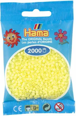 Produktbild von HAMA 501-43 Mini Perlen im Beutel - Pastell-Gelb