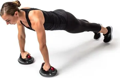 Produktbild von Perfect Fitness Liegestützgriffe Push Up Heimtraining Geräte Schwarz 2er Set