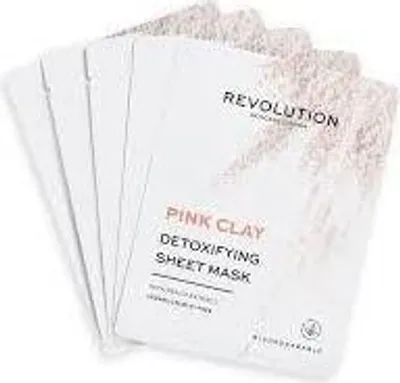 Zdjęcie produktu dla Biodegradowalna detoksykujca maseczka w pachcie z row glink Revolution Skincare - opakowanie 5 szt