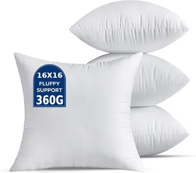 Produktbild von Kissenfüllung, 40 x 40 cm, Set mit 4 Stück, weiß, rechteckig, für Wohnzimmer, Sofa und Bett